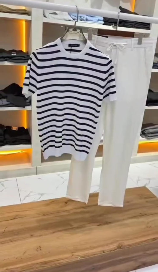 T-shirt and trouser | Black and White Contrast